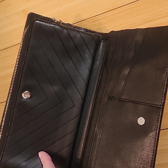 Victoria's Secret Black Wallet with Studs - Picture 3 of 4